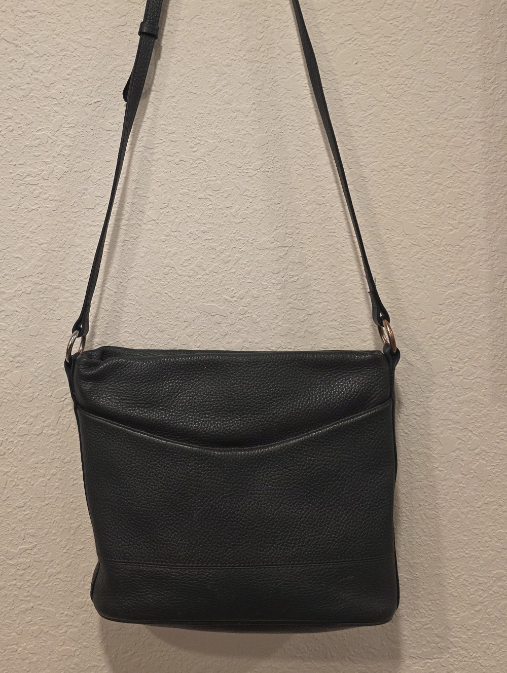 Corder London Ada Pebbled Leather Messenger Bag